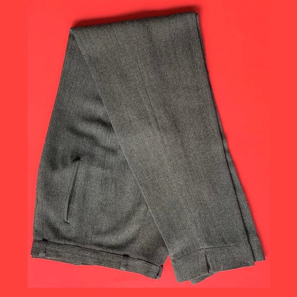 French designer Cinoche high-waisted split hem pleated trousers FR 38_US 4 - Picture 3 of 11